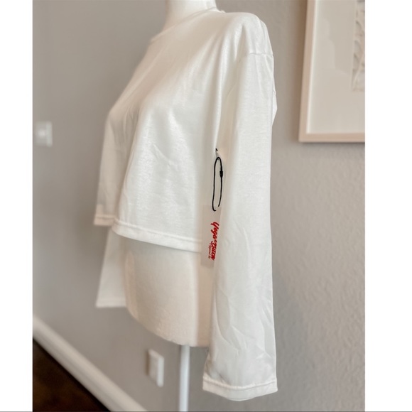 Yoga Bitch Elevate Crop Pullover Sweatshirt w/logo detail NWT - Picture 7 of 7